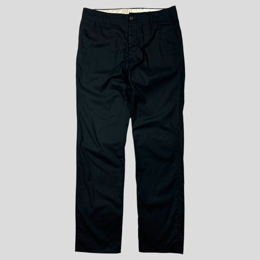 Miu Miu 2006 Minimalist Black Cotton Smart Trousers - IT48 (M)