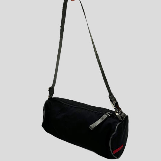 Prada Sport 00’s Nylon Barrel Shoulder Bag