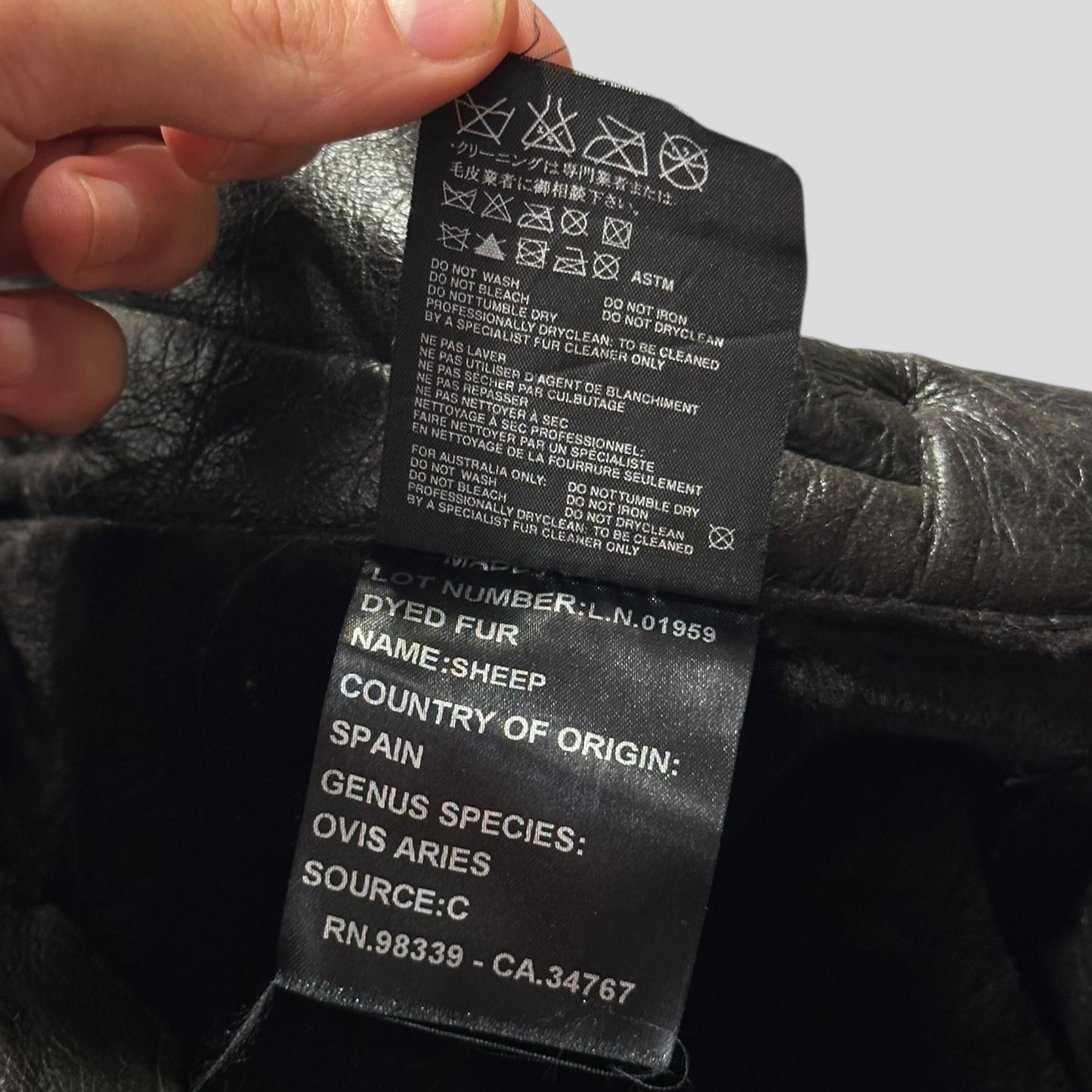 Prada Milano 00’s Leather Sheepskin Fur Full Lined Long Coat - IT50 (L/XL)