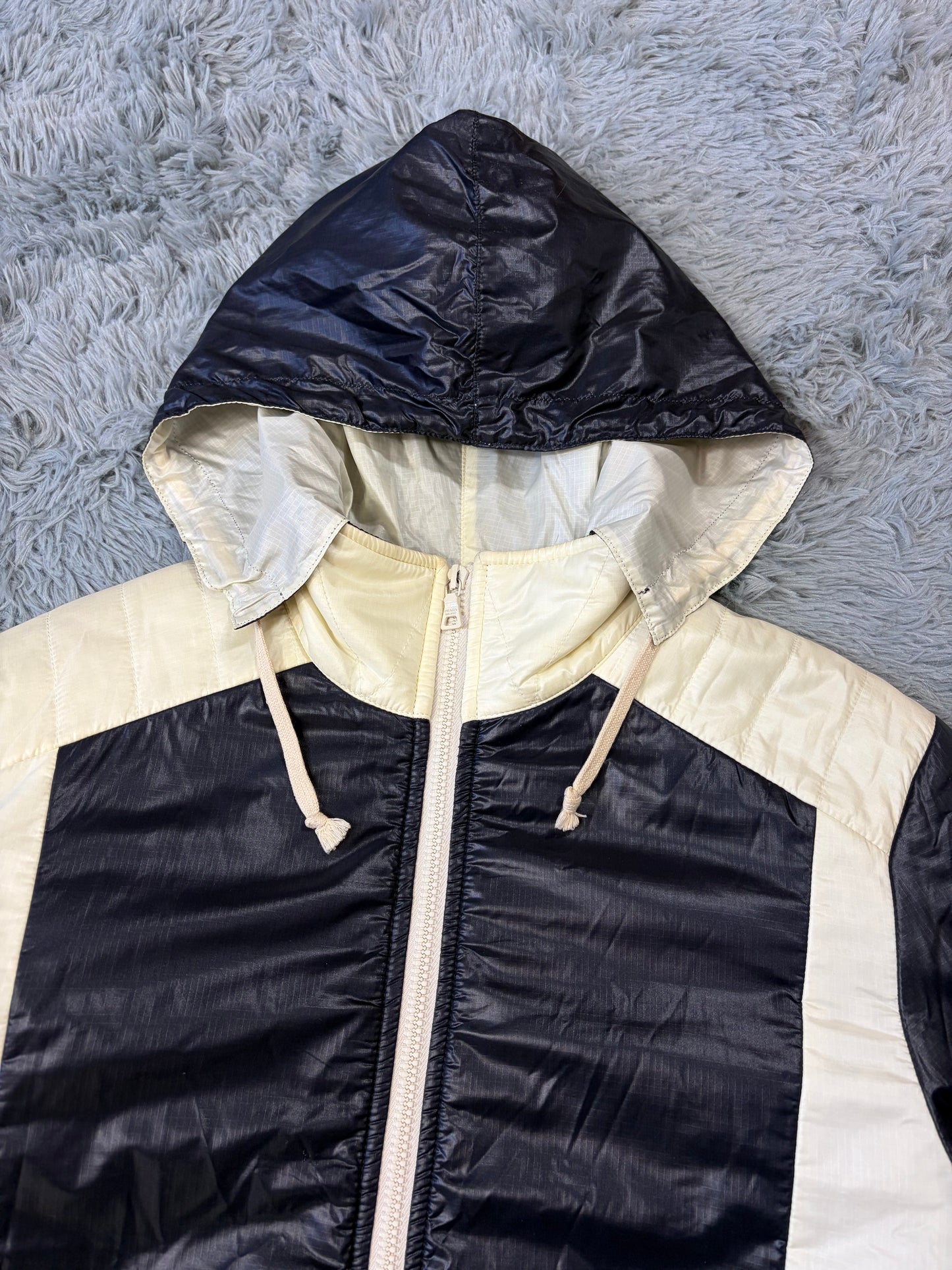 Prada Sport 2008 Astro Panelled Nylon Padded Biker Jacket - L