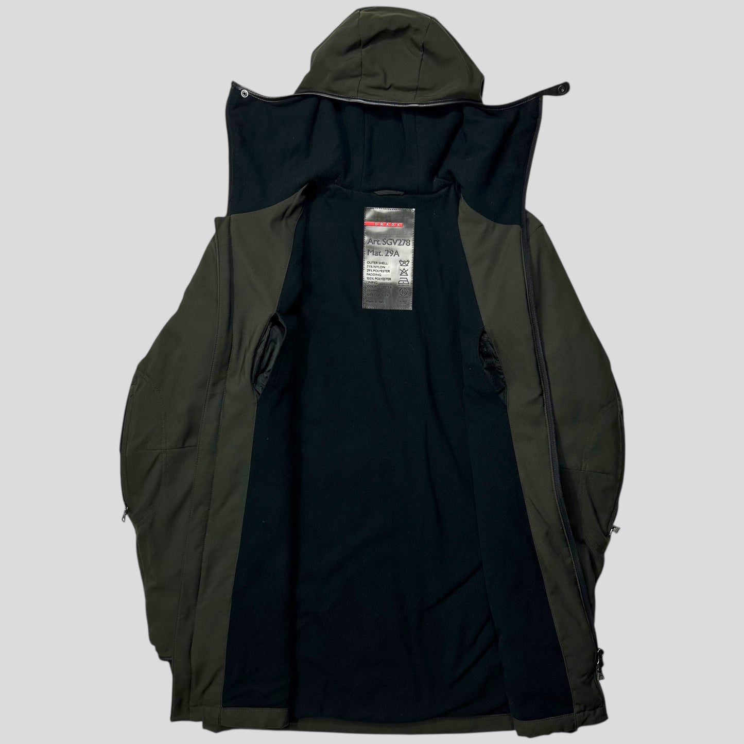 Prada Sport 1999 Balaclava Fleece Lined Moto Jacket - IT50 (L)