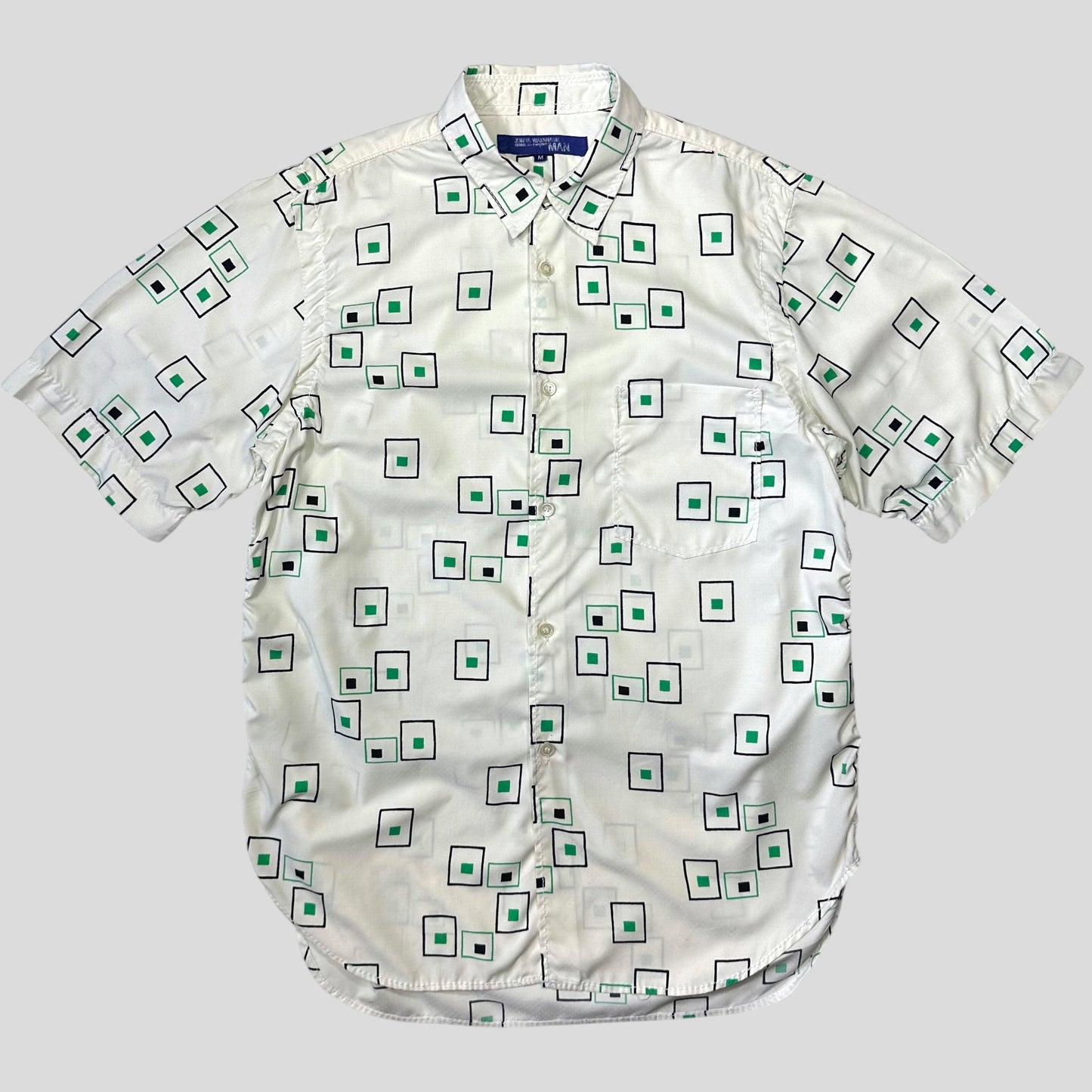 Junya Watanabe MAN 2004 Geometric Water Resistant Shirt - M