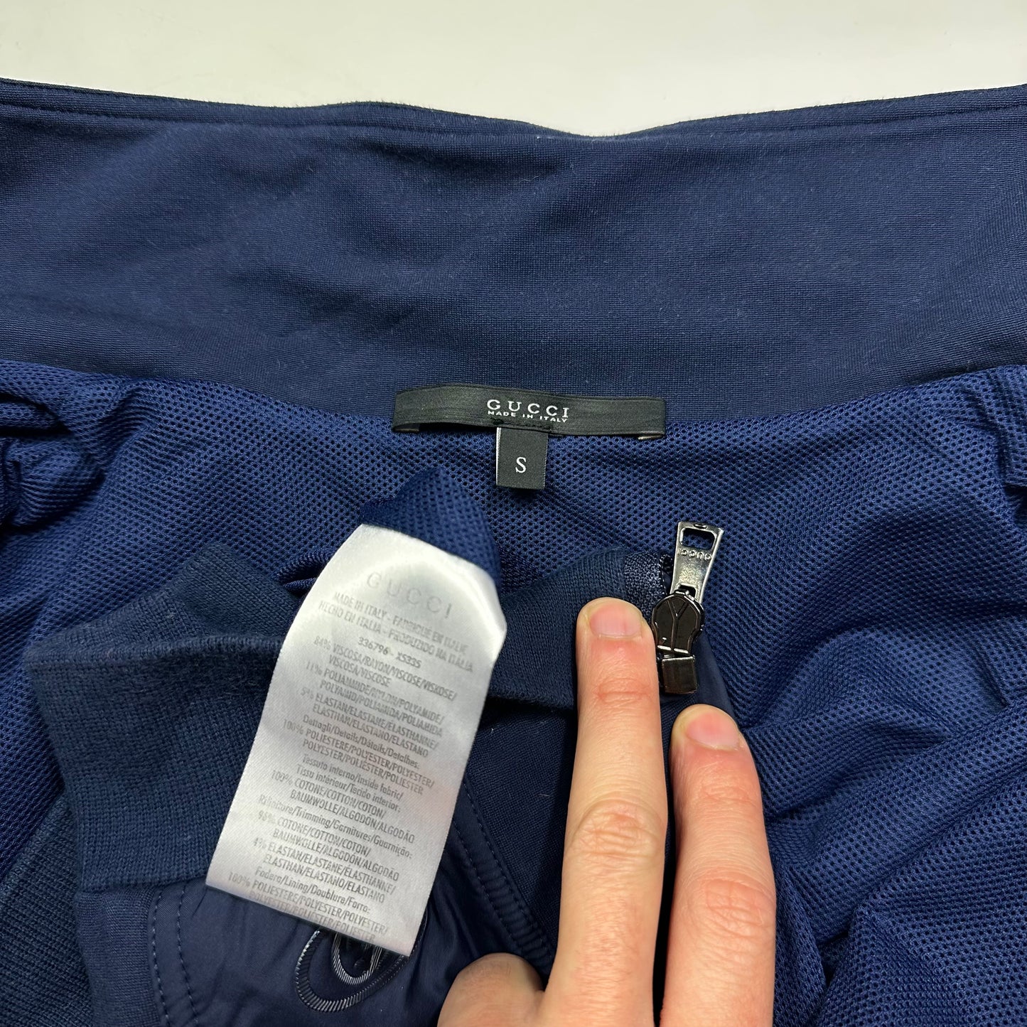 Gucci GG Logo Nylon Panelled Polyester Track Jacket - S/M