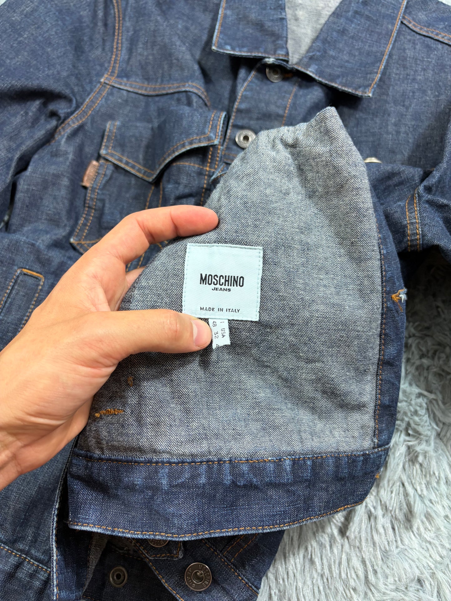Moschino Jeans 00’s Modular Pocket System Denim Jacket - S/M