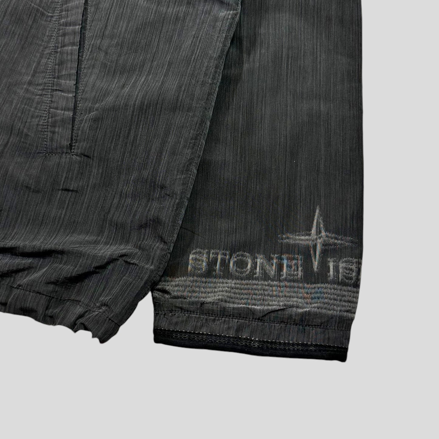 Stone Island SS01 Sublimation Logo Striped Nylon Shimmer Jacket - L/XL