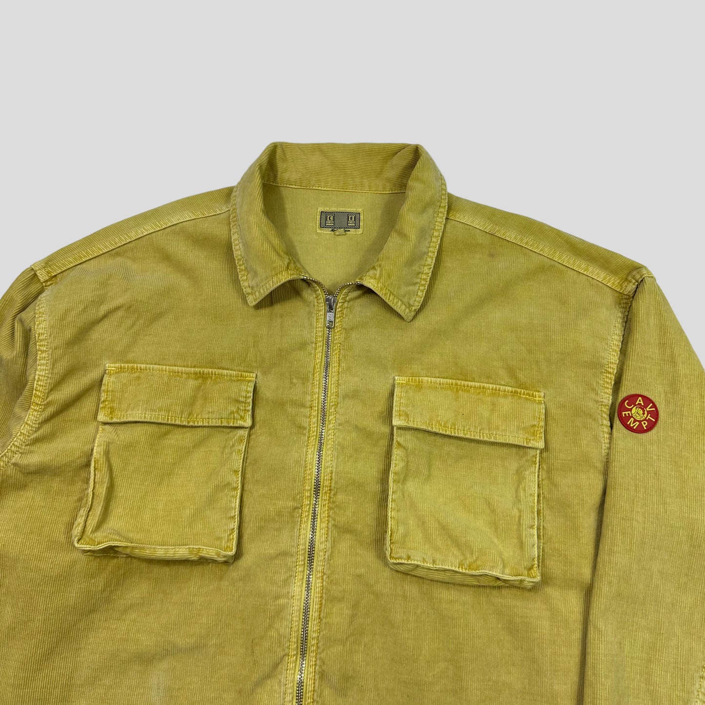 Cav Empt Yellow Cord Double Pocket Overshirt - M (L/XL)