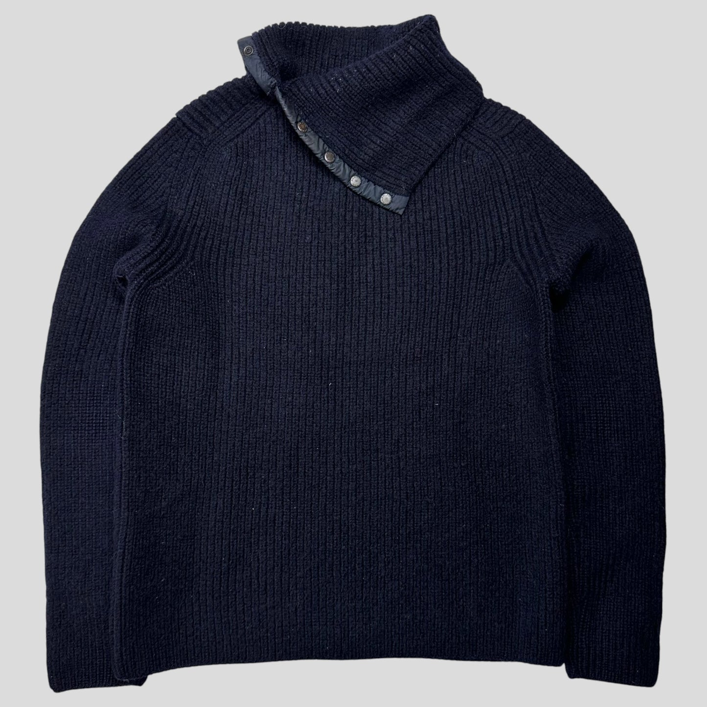 Prada Sport 00’s Chunky Ribbed Rollneck Tech Knit Jumper - S
