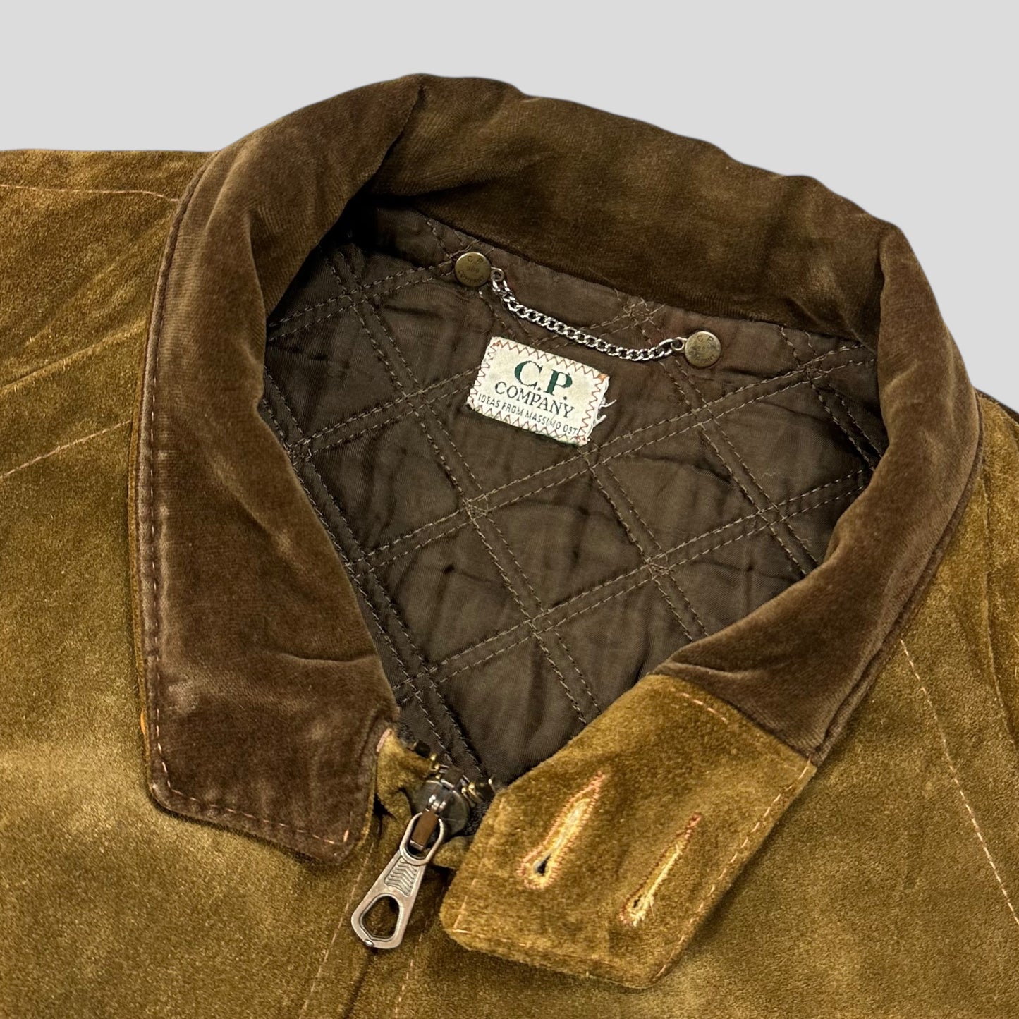 CP Company 1989 Ideas Suede Pelle Leather Quilted G-9 Flight Jacket - IT48 (L/XL)