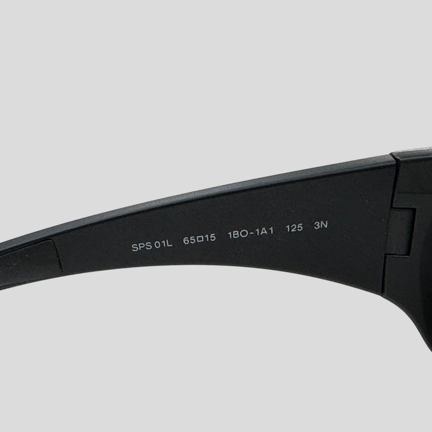 Prada Sport Carbon Black Wrap Around Sunglasses