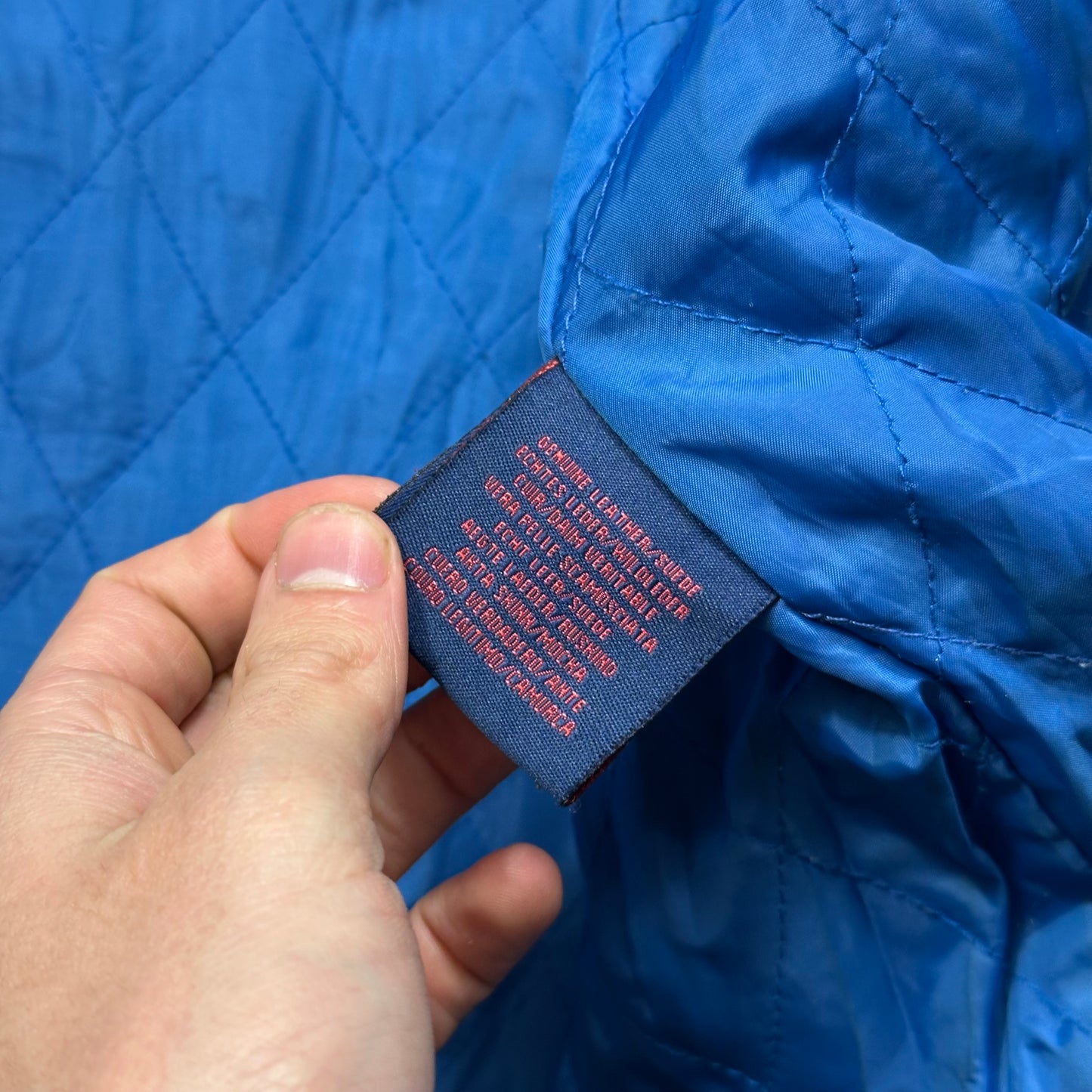 Kathrine Hamnet 00’s Nylon Hood Quilted Leather Moto Jacket - M