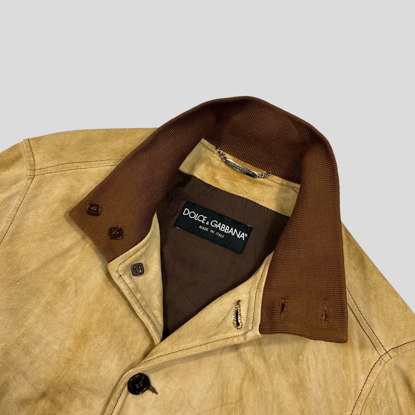 Dolce & Gabanna 00’s Goatskin Leather Flight Jacket - M