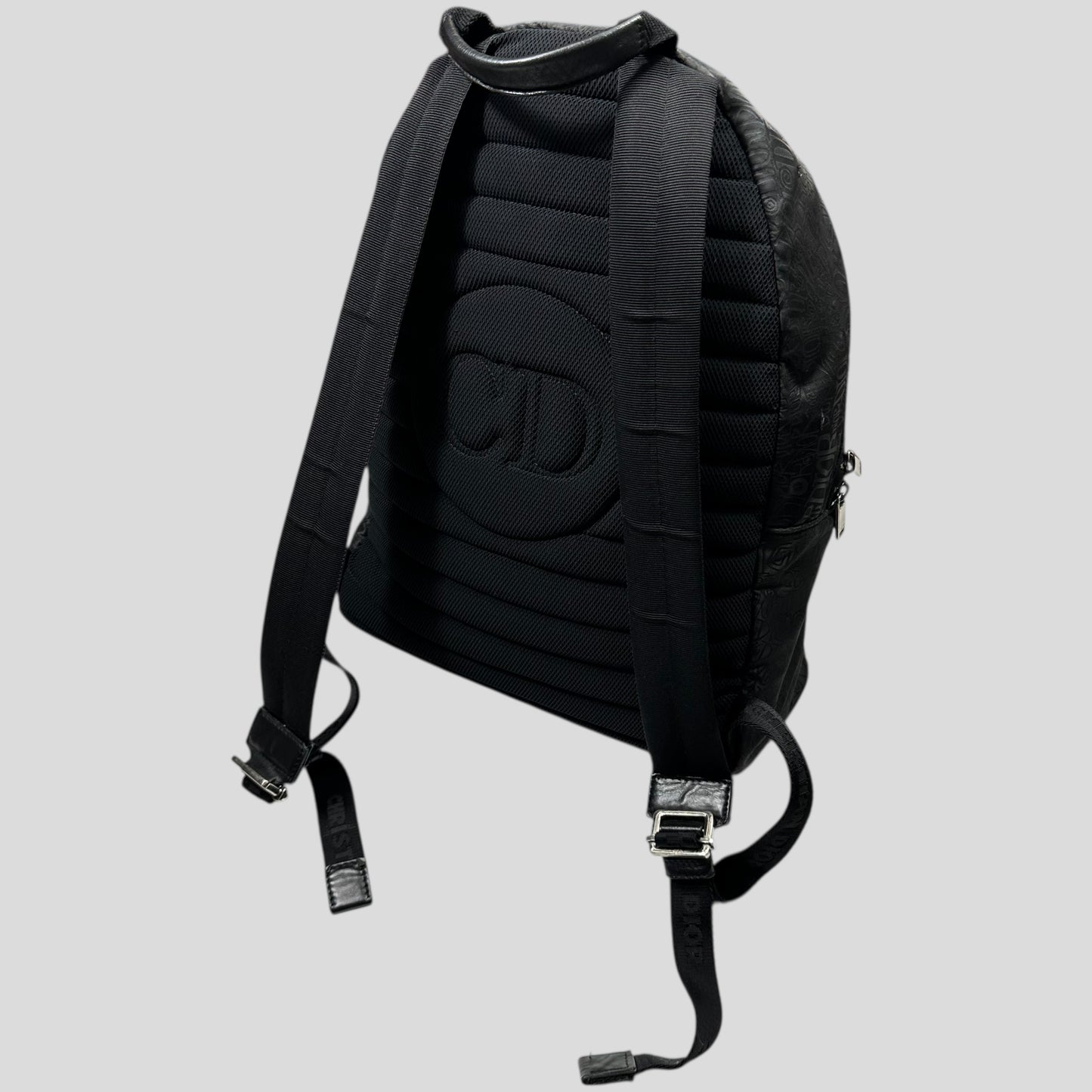 Dior x Stussy 2020 Riders Monogram Logo Nylon Backpack