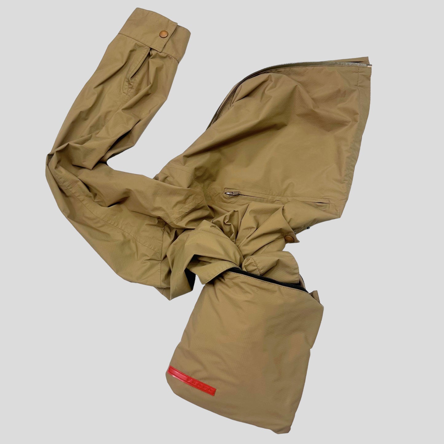 Prada Sport AW00 Cropped Goretex Packable Bag Jacket - L