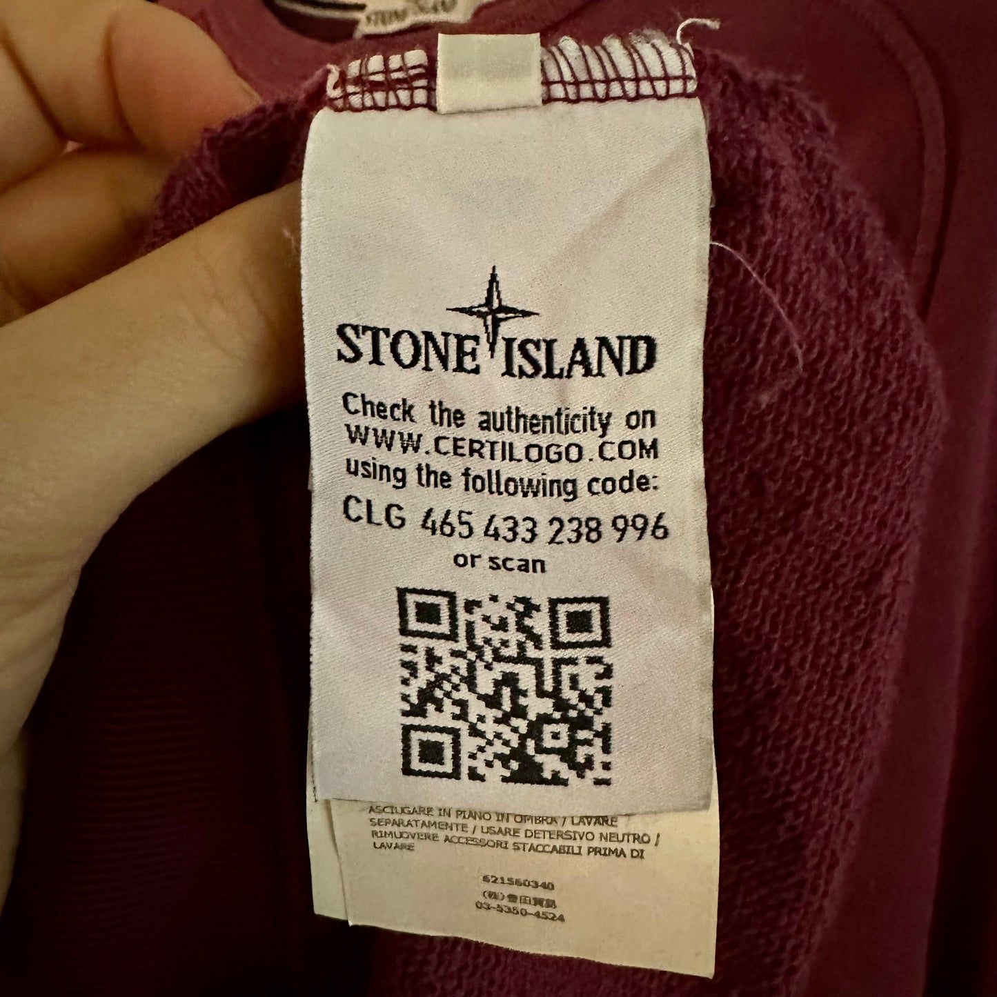 Stone Island Pocket Crewneck - L