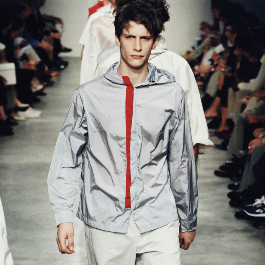 Prada Sport 1999 Nylon Panelled Zip-up Shirt - S/M