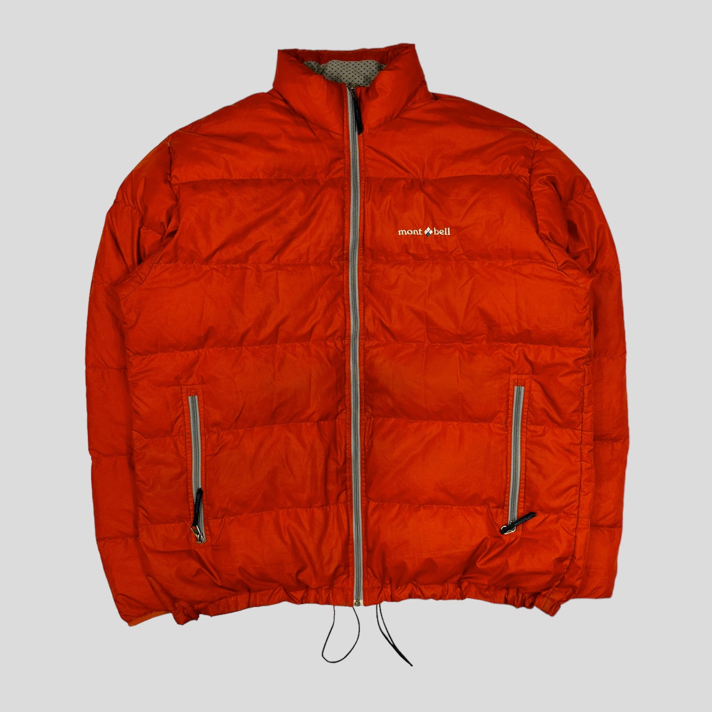 Montbell 00’s Orange & Grey Down Fill Puffer Jacket - XL