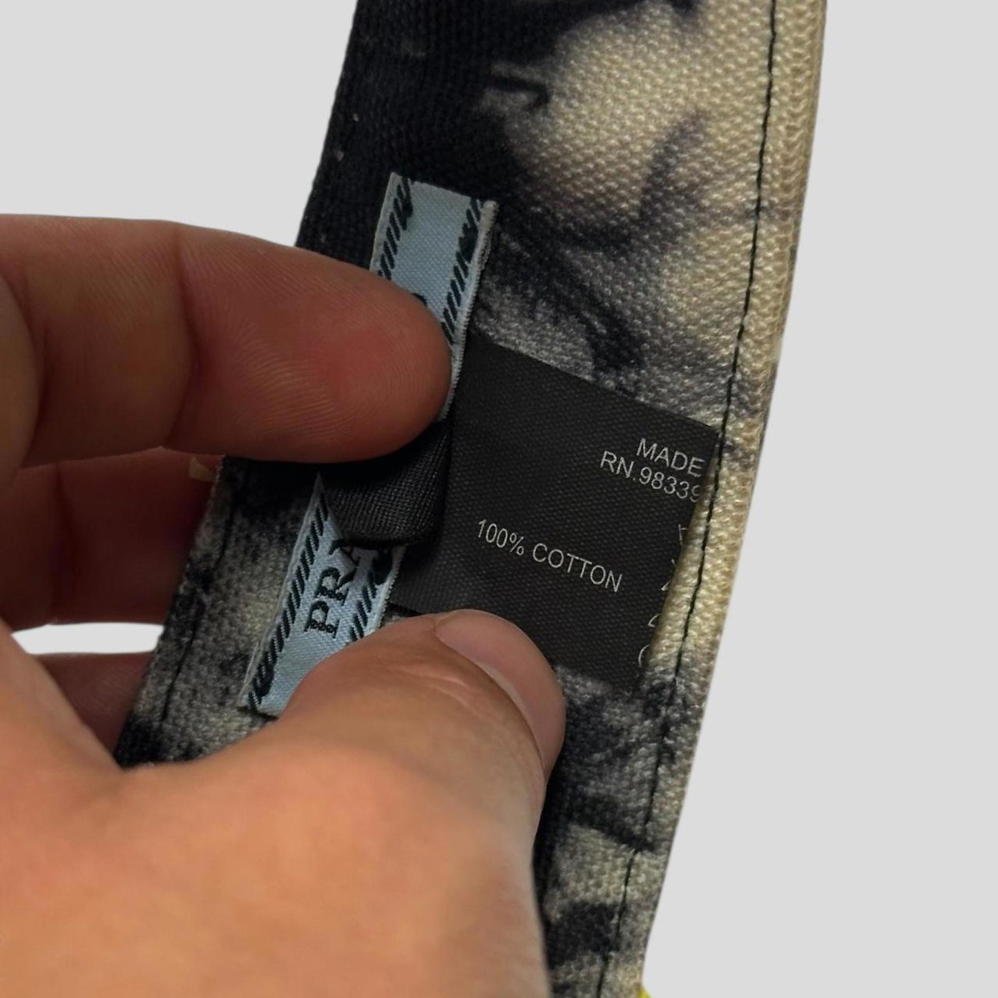 Prada Milano Tie-Dye Triangle Logo Visor Cap - M