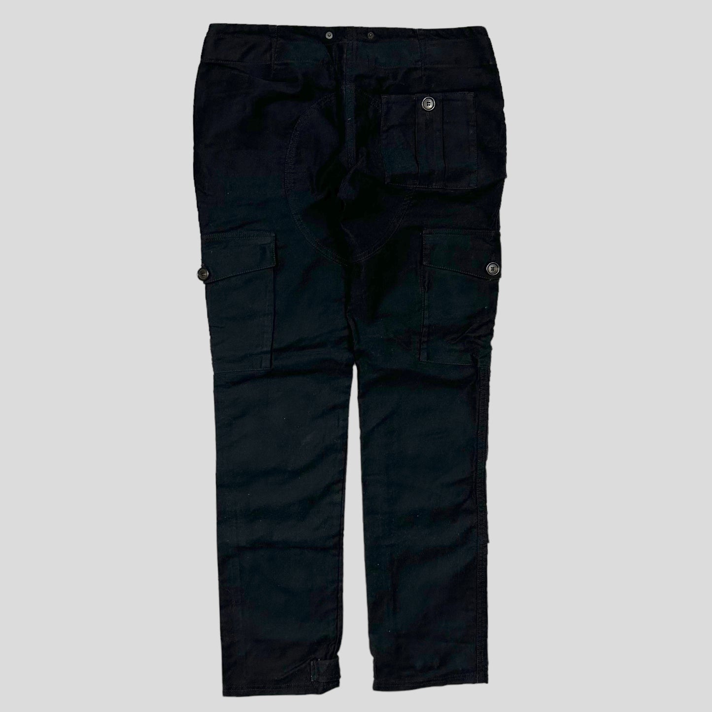 Prada Sport 00’s Belted Suede Cargo Trousers - UK12/14