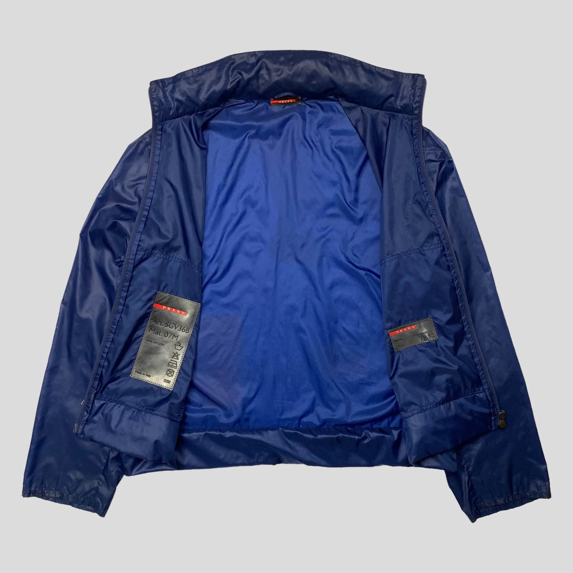 Prada Sport SS00 Convertible Nylon Reflective Jacket - L/XL