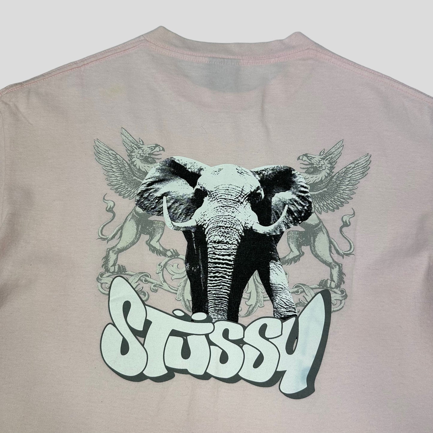 Stussy early 00’s Baby Pink Elephant Tee - M