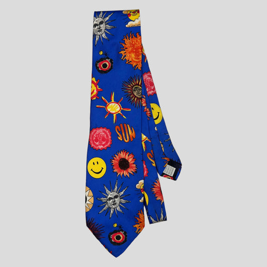 Moschino Jeans 1993 Silk Sun Tie - OS