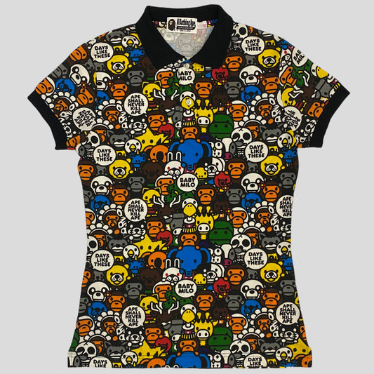 Bape Baby Milo and friends Polo - XS/S