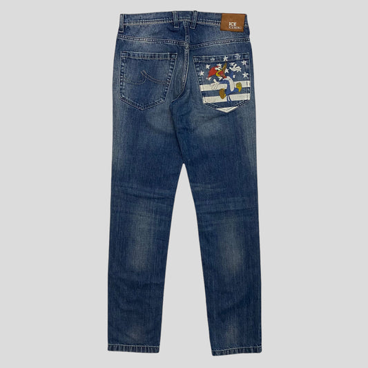 Iceberg 00’s Woody Woodpecker Disney Jeans - w32