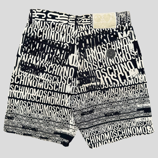 Moschino Jeans 1996 Crazy Spellout Shorts - 31