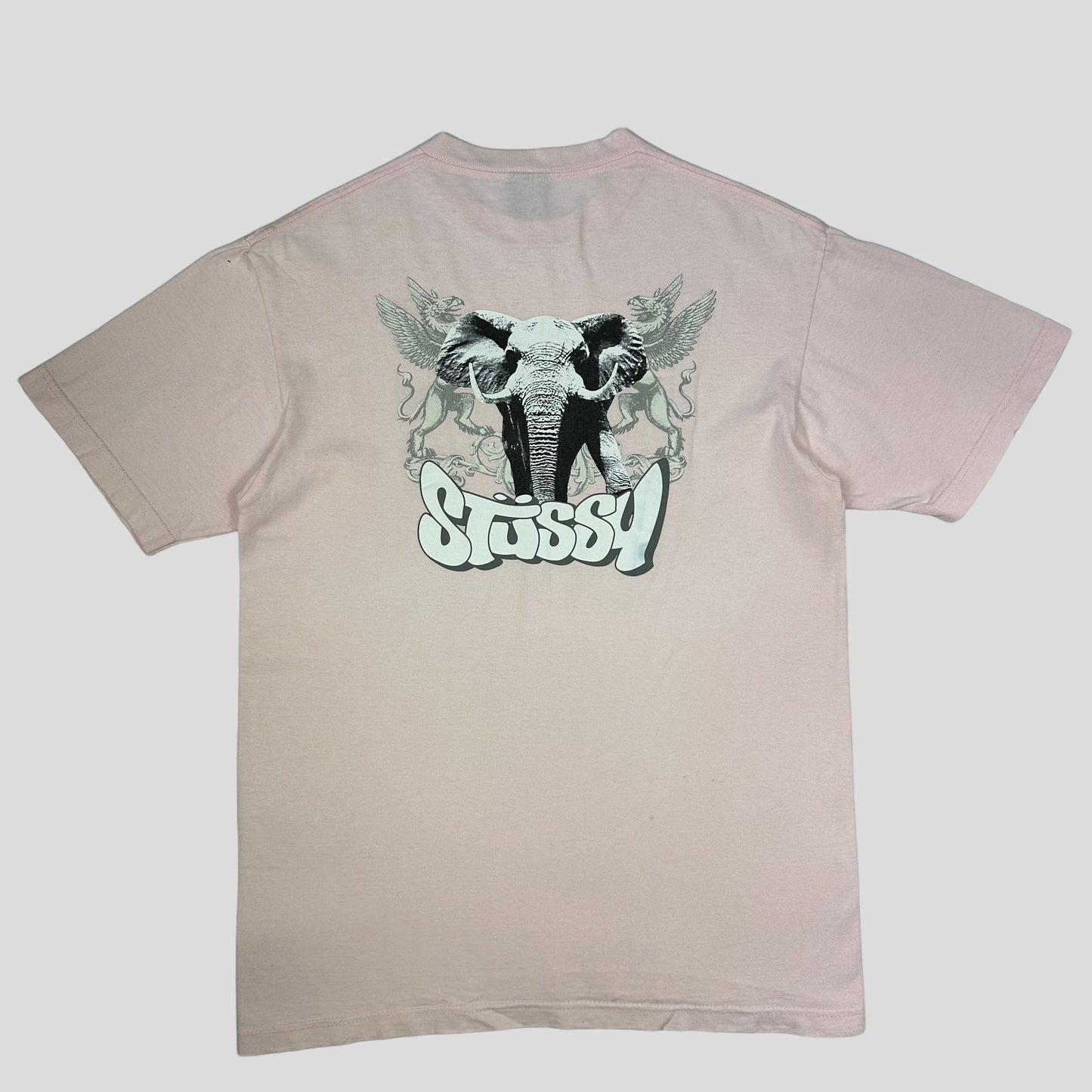 Stussy early 00’s Baby Pink Elephant Tee - M