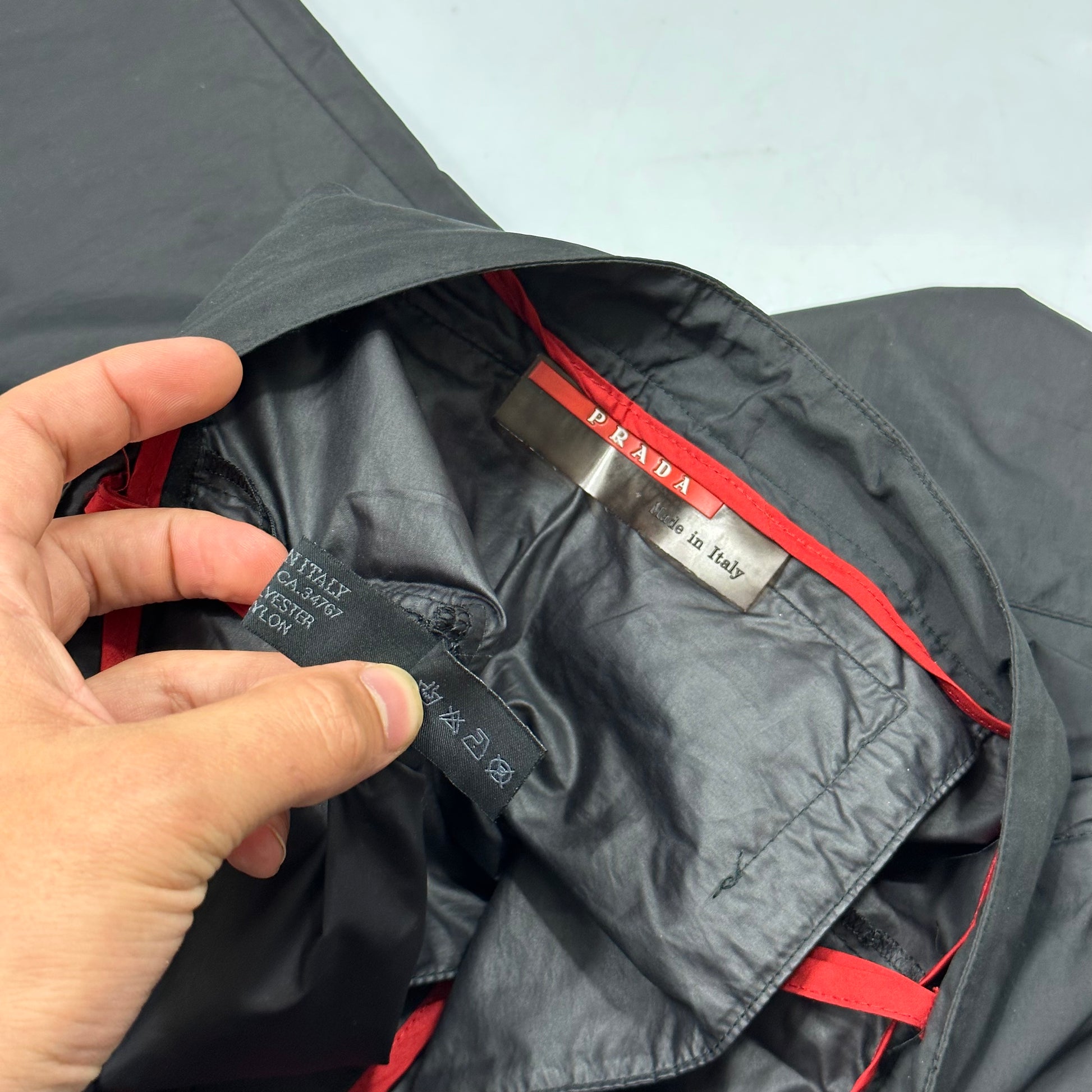 Prada sport velcro trousers hot sale