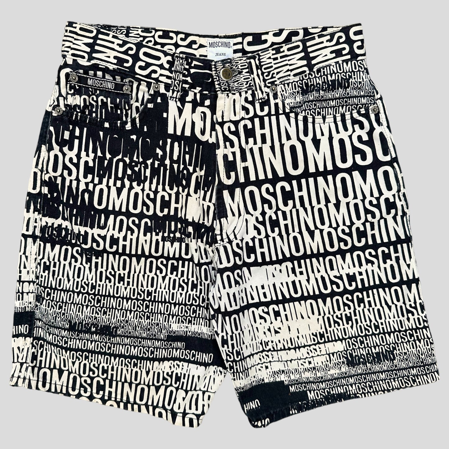 Moschino Jeans 1996 Crazy Spellout Shorts - 31