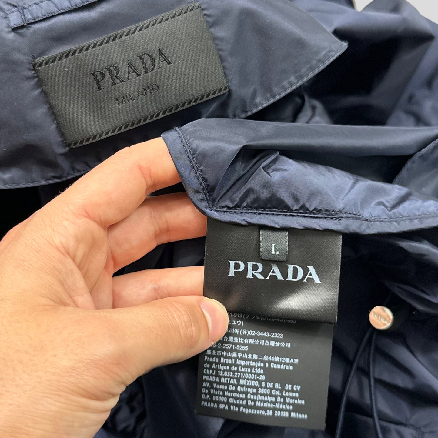 Prada Milano 2019 Nylon Panelled K-way Jacket - XL/XXL