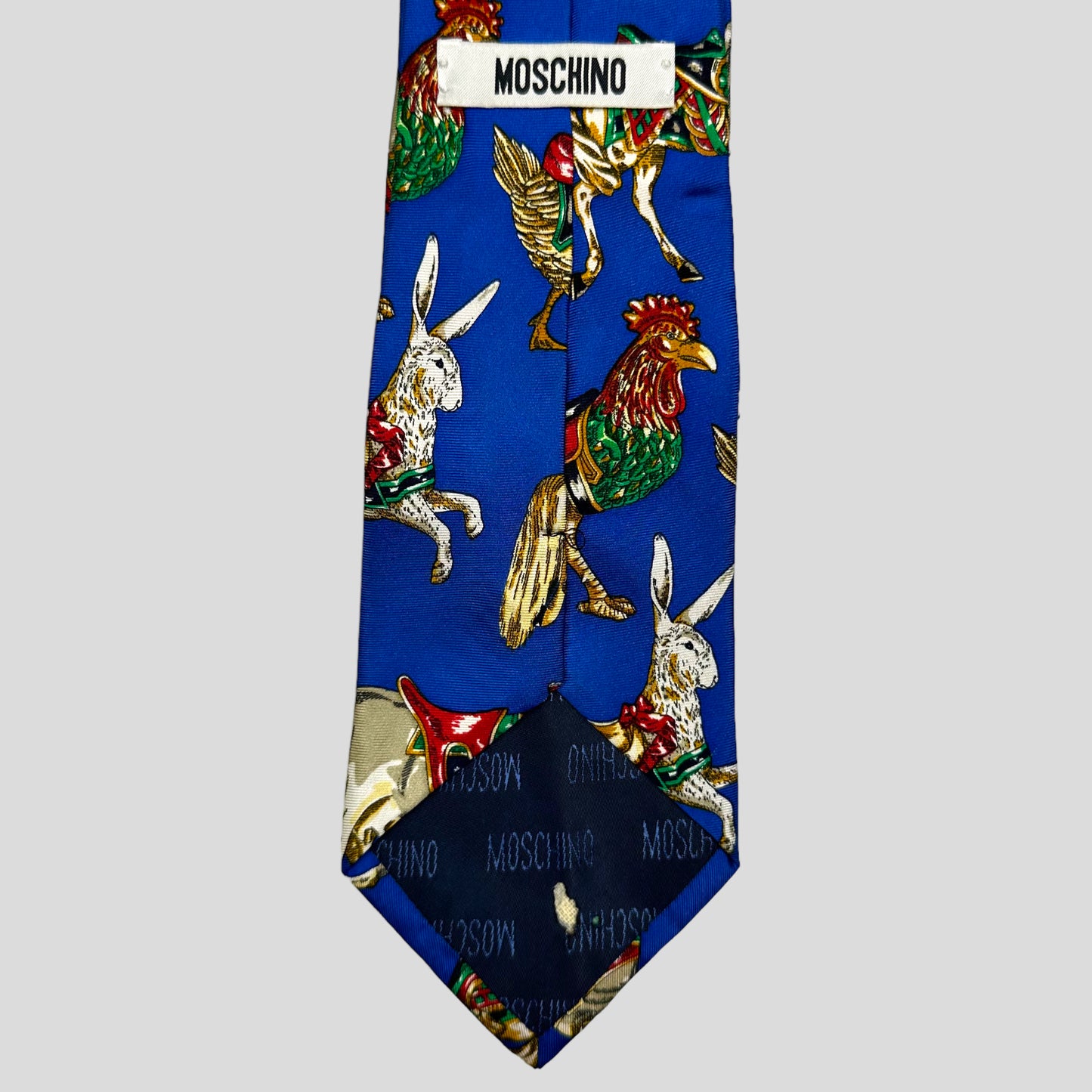 Moschino Jeans 1995 Circus Silk Tie - OS