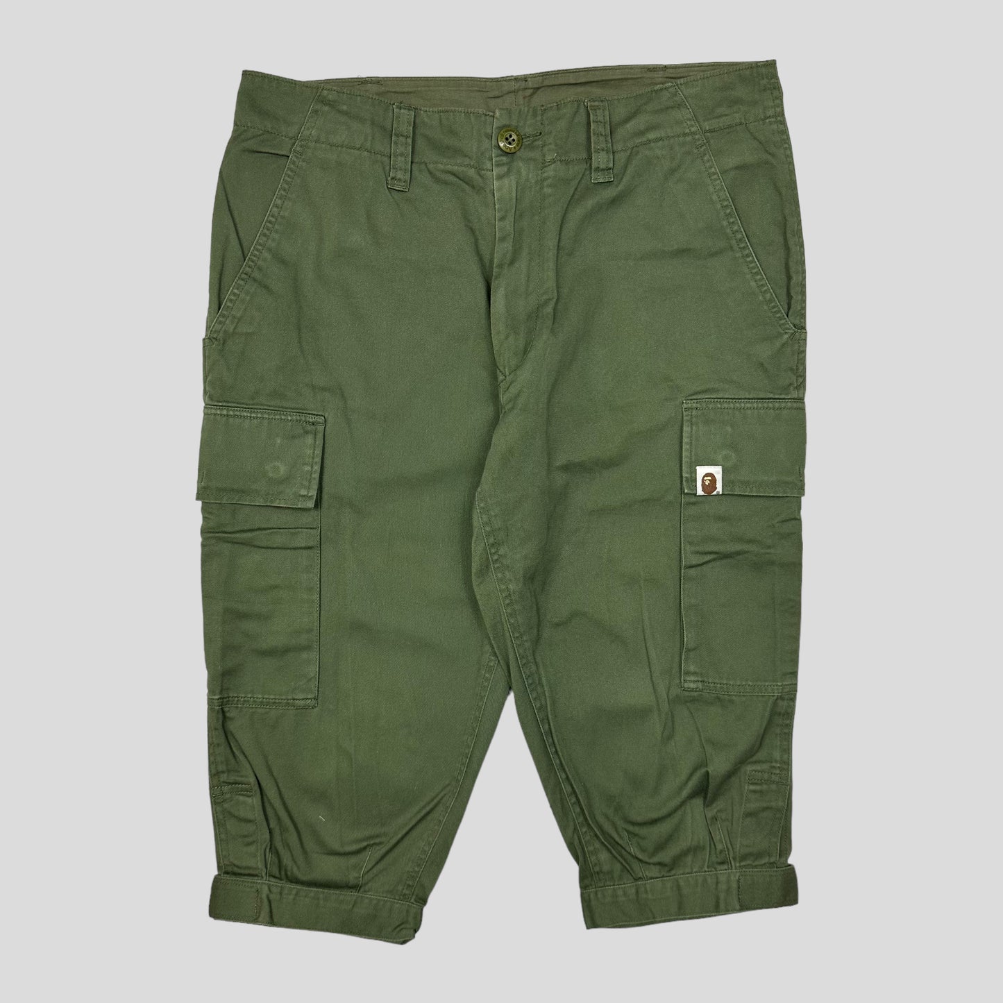 Bape Sew & Squadron Spellout Long Shorts - 32