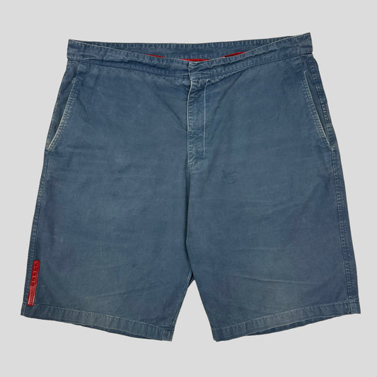 Prada Sport 00’s Blue Cotton Shorts - 34-36