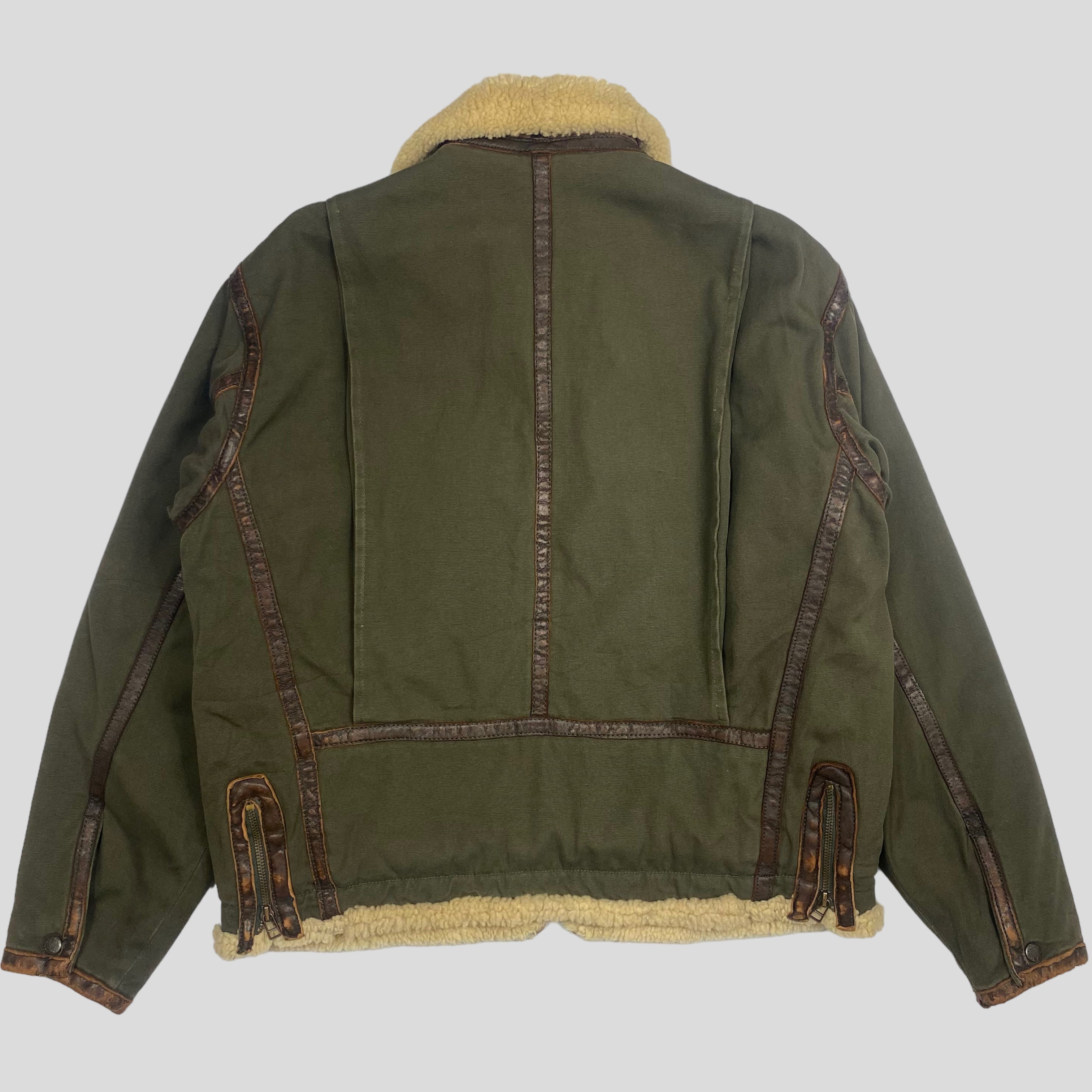 Nylon hot sale aviator jacket