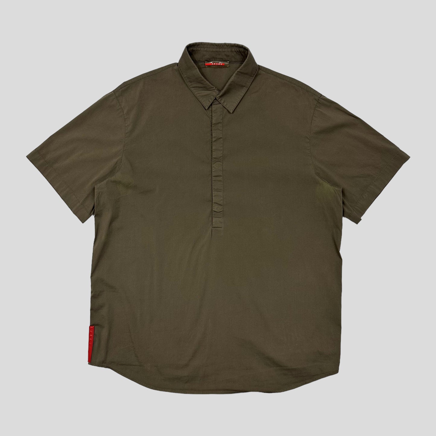 Prada Sport early 00’s Co-Nylon 1/2 Button Shirt - M/L