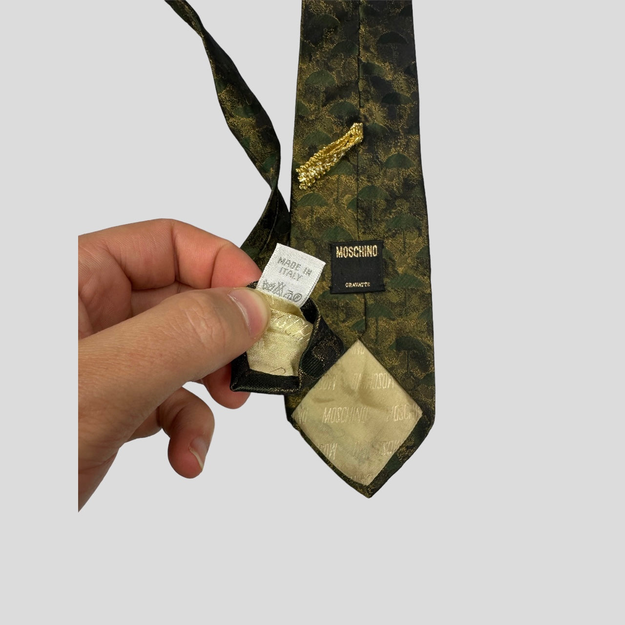 Moschino 90’s Silk Umbrella Tie