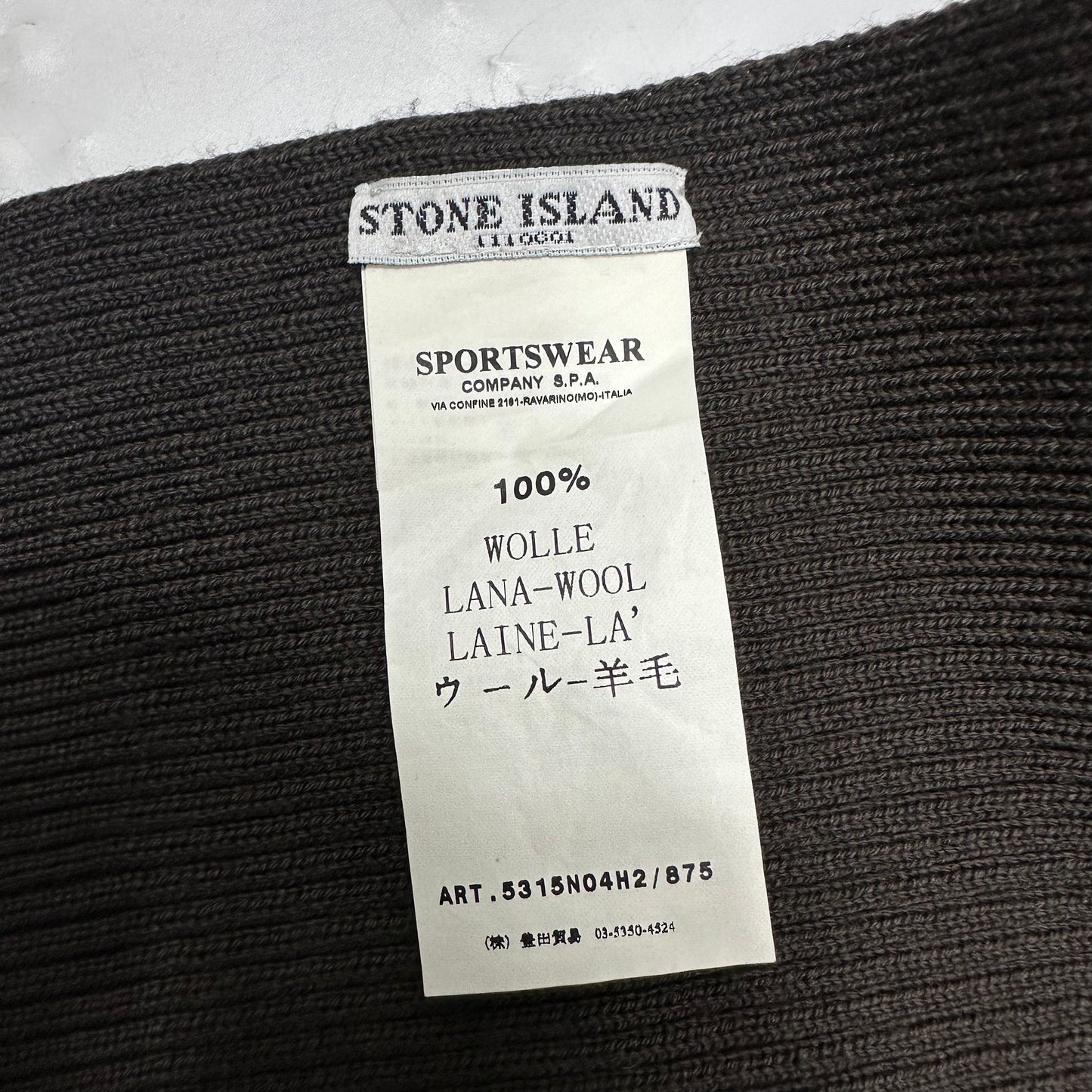 Stone Island AW10 Ribbed Wool Scarf