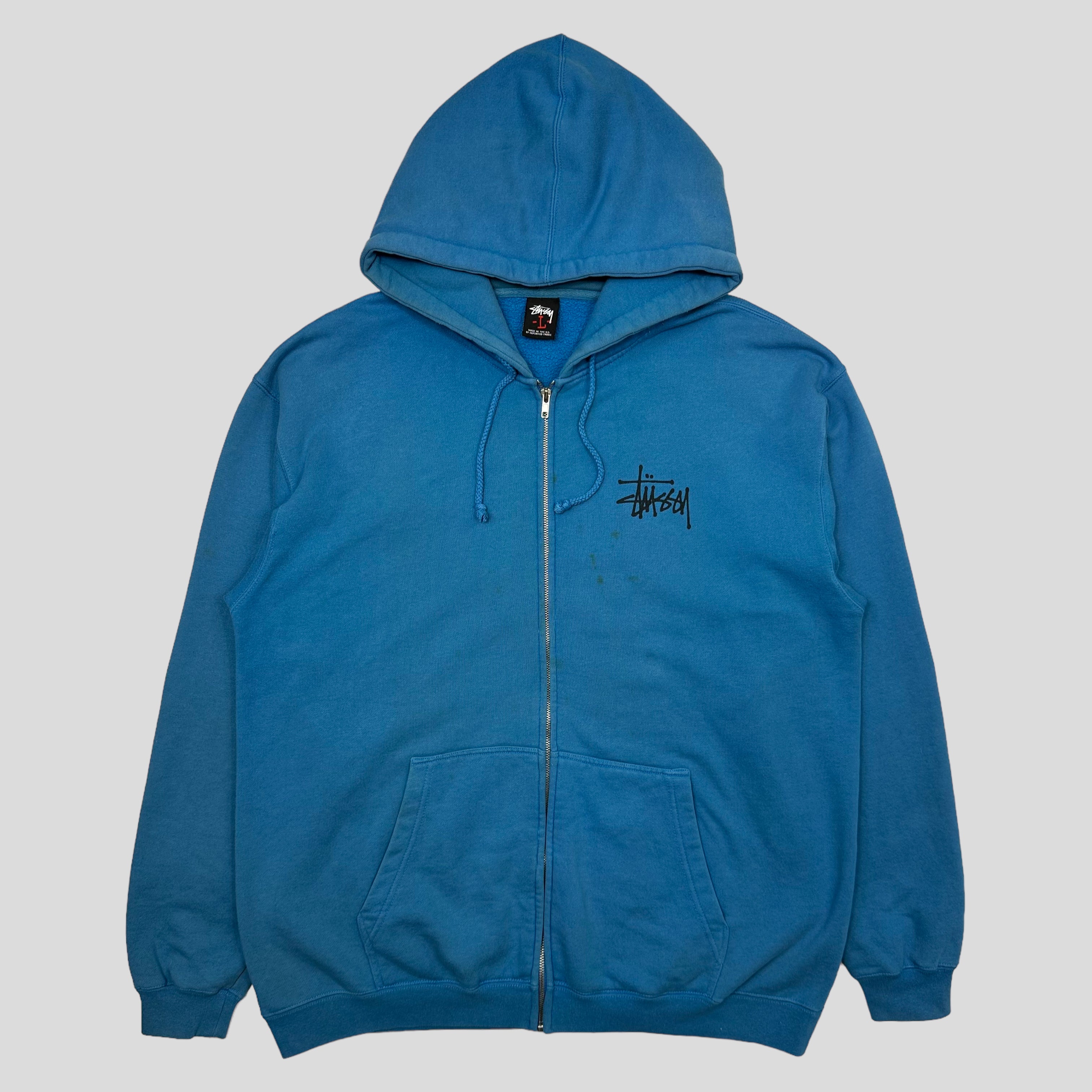 Stussy light deals blue hoodie