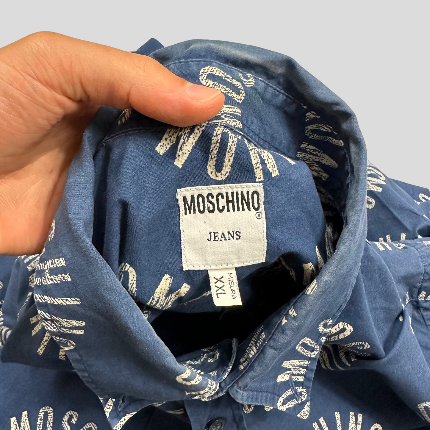 Moschino Jeans 90’s Circle Spellout Shirt - XL/XXL