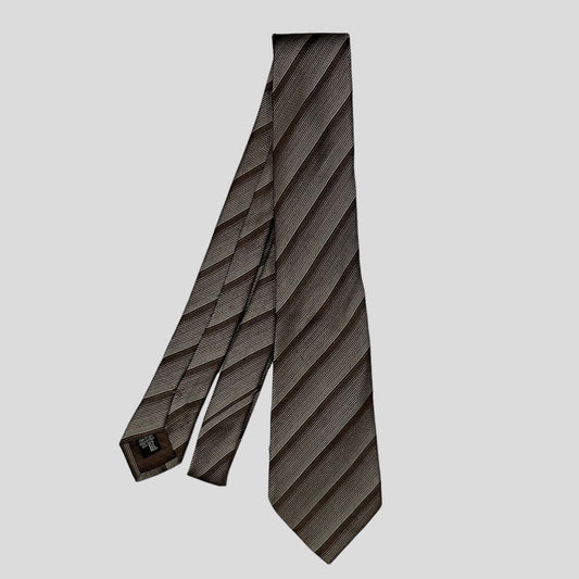 Giorgio Armani 90’s Striped Silk Tie