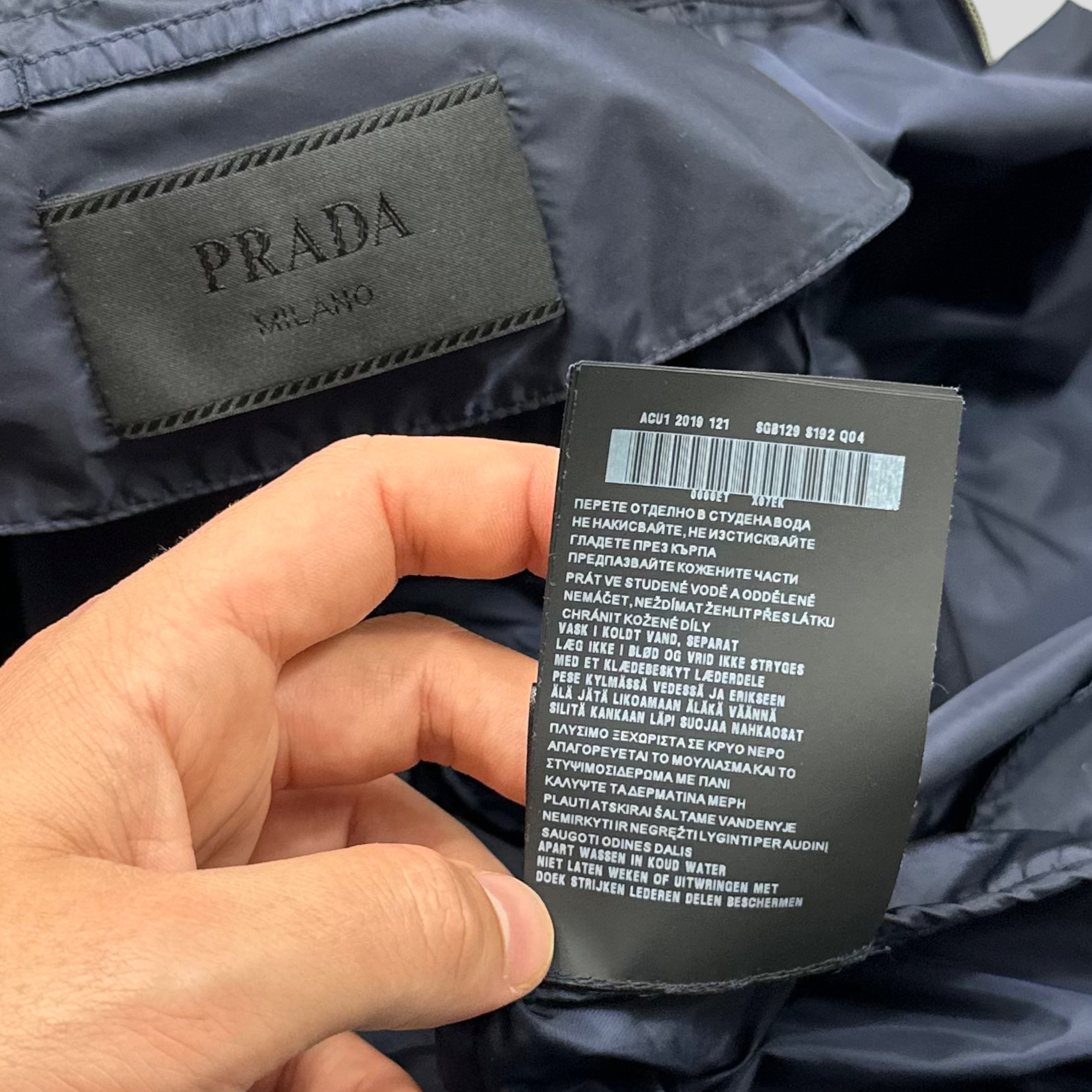 Prada Milano 2019 Nylon Panelled K-way Jacket - XL/XXL – Warmwaves