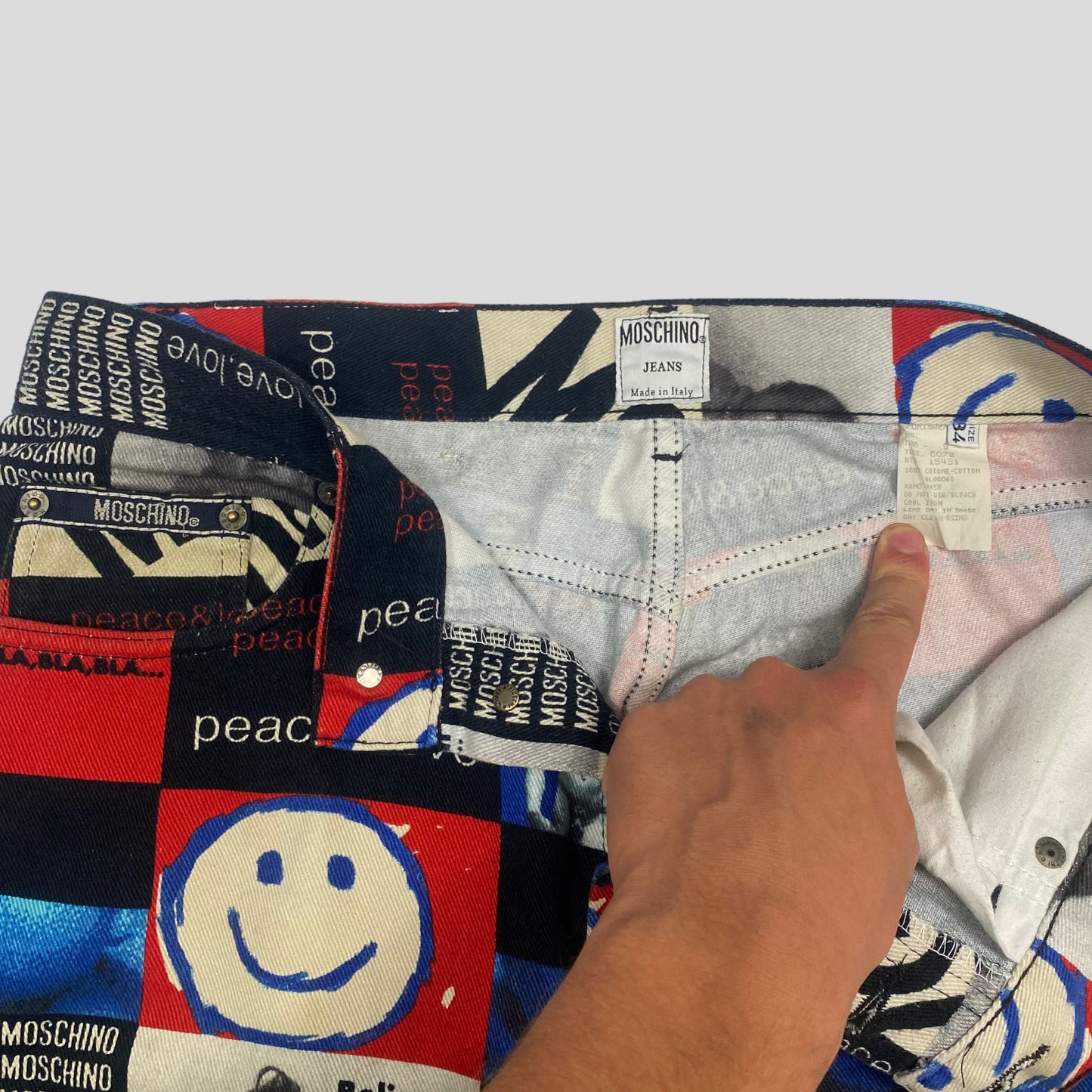 Moschino Jeans 1995 Peace and Love Jeans - W34