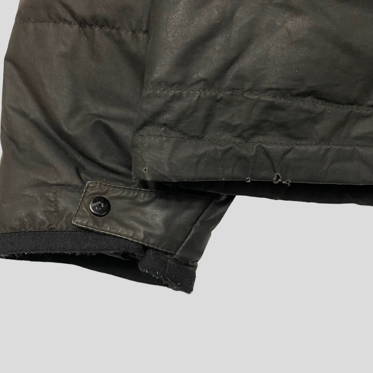 Stone Island AW99 Waxed Cotton Asymmetrical Puffer Jacket - S (M)