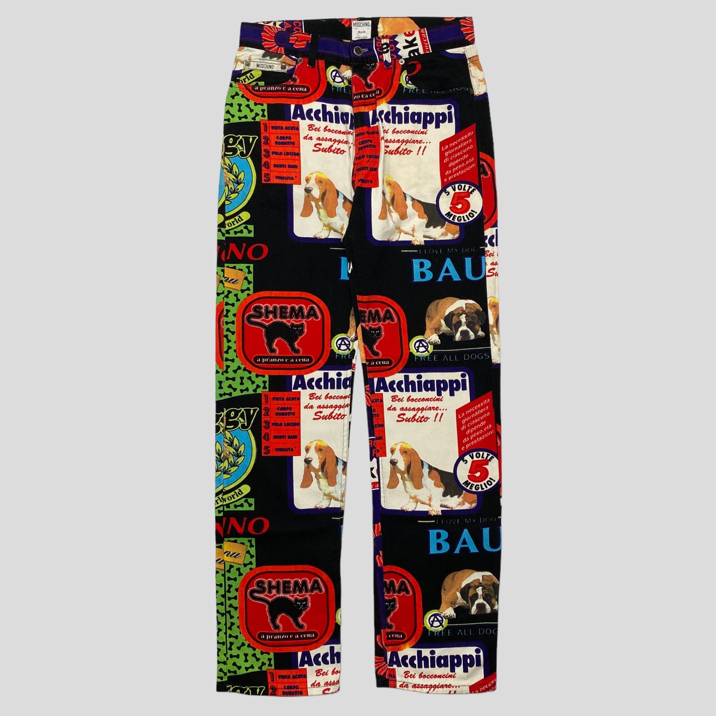 Moschino Jeans 1997 Cats and Dogs Set - 32 & M