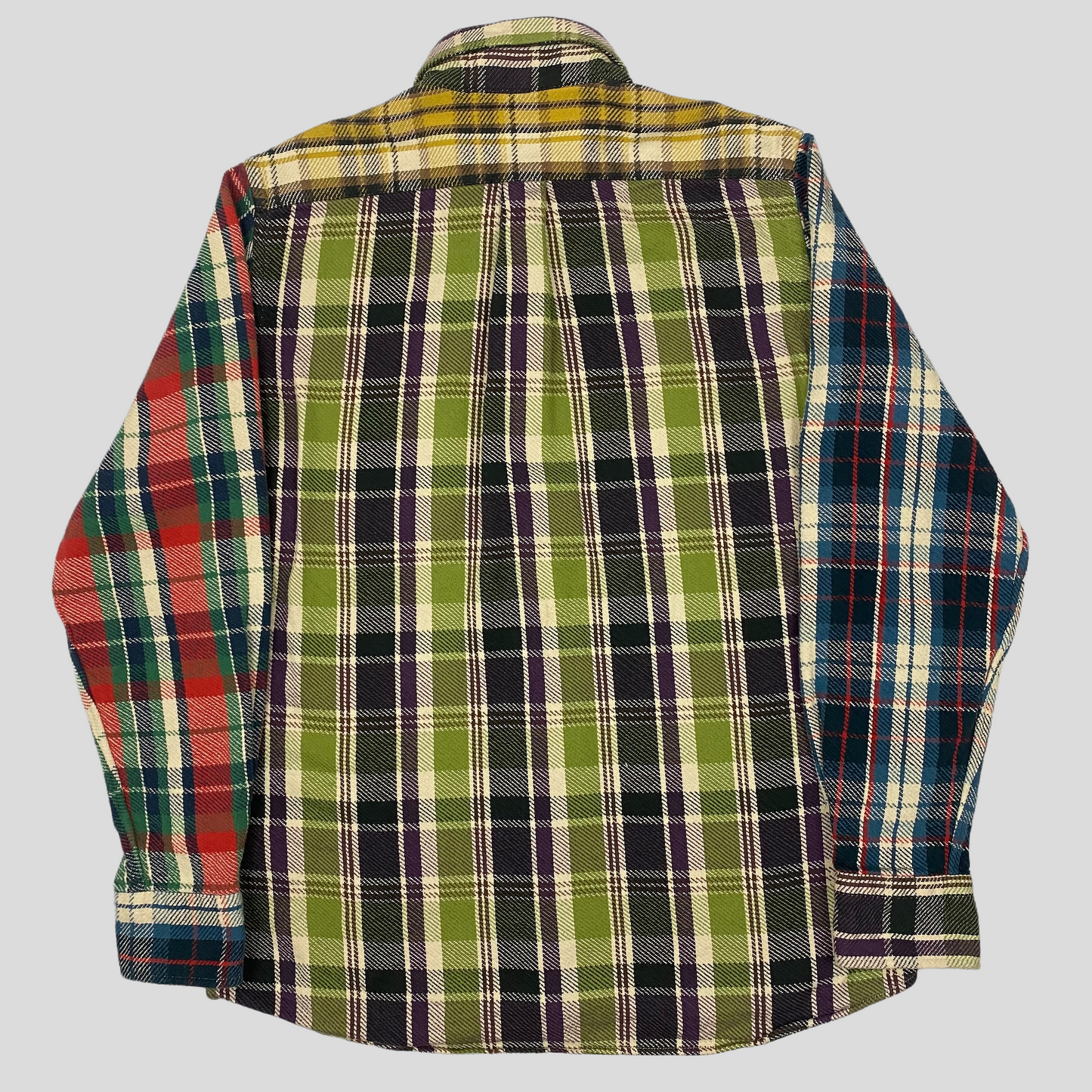 Bape Cut & Sew Rebuild Flannel Shirt - XL (M)