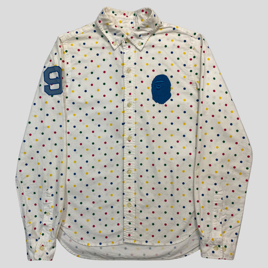 Bape Polka Dot Button Down Shirt - Wmns 8