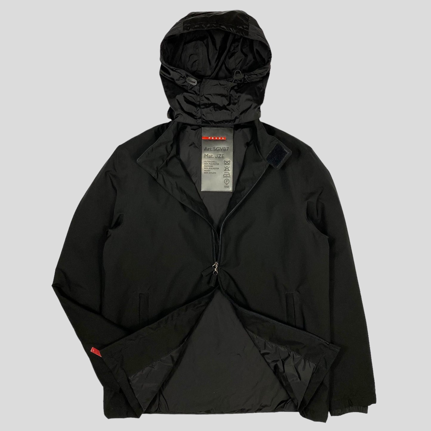 Prada Sport AW01 Insulated Goretex Jacket with Nylon Pocket Hood - IT50 (L)