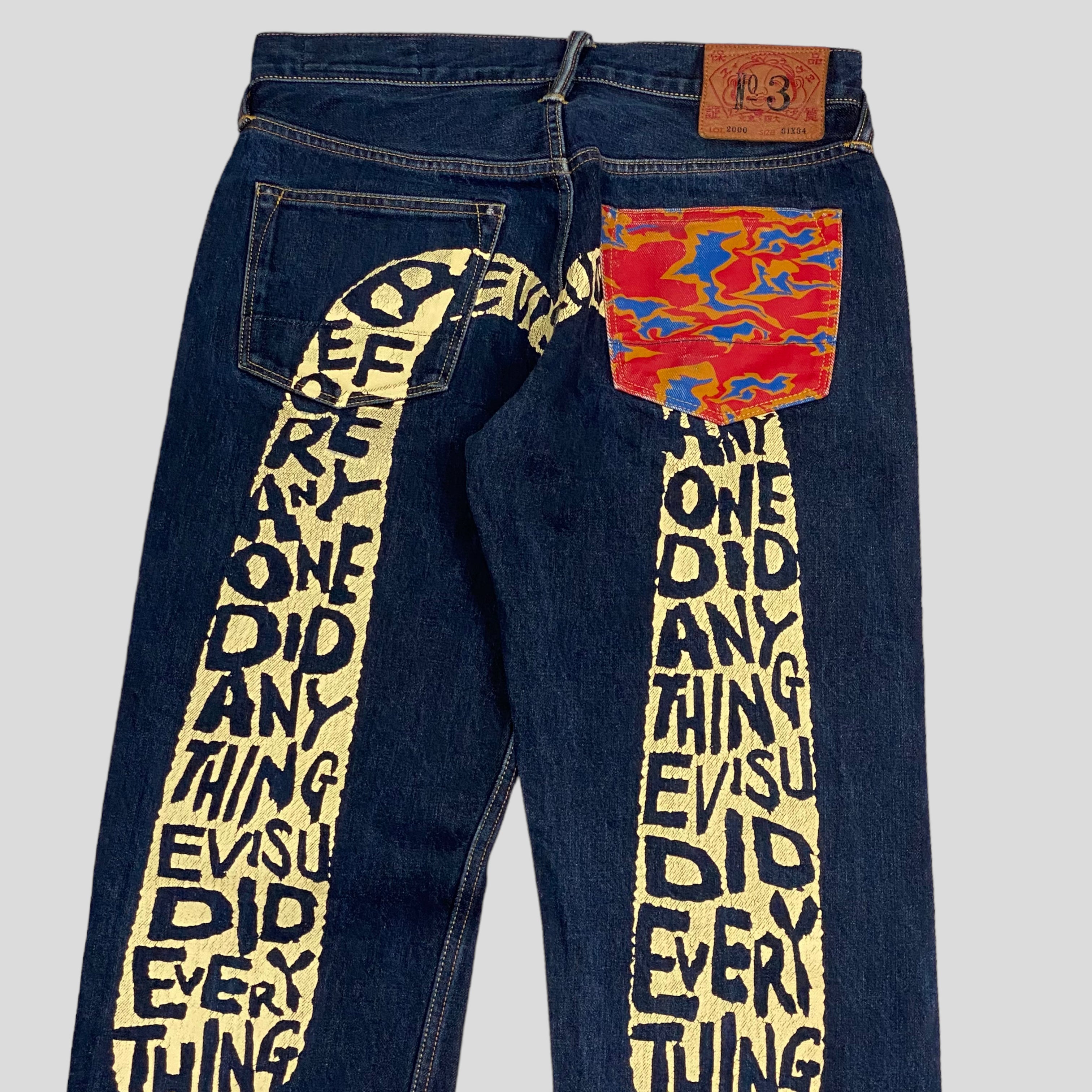 Evisu 00's “Evisu Did Everything” Daicock Jeans - 31-32 – Warmwaves